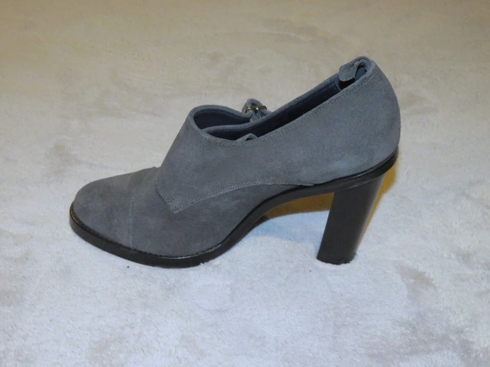 Brooks Brothers Black Fleece x Thom Browne Gray Suede Monk Strap Heels 10 NWOB - Image 3 of 4