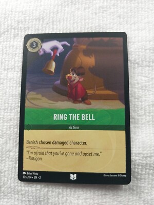 FOIL Disney Lorcana: Rise of the Floodborn - Ring The Bell -101/204 NM Cold FOIL