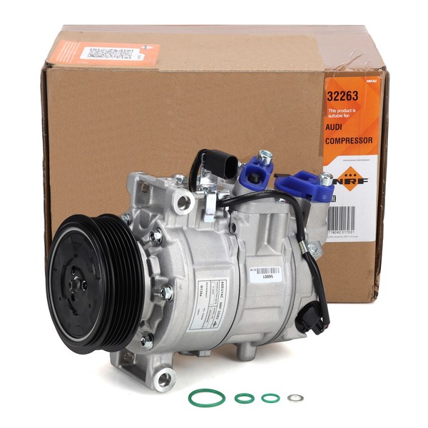 NRF 32263 Klimakompressor FüR Audi A4 B6 B7 B8 A5 8T 8F A6 C6 Q5 8RB Seat Exeo-image