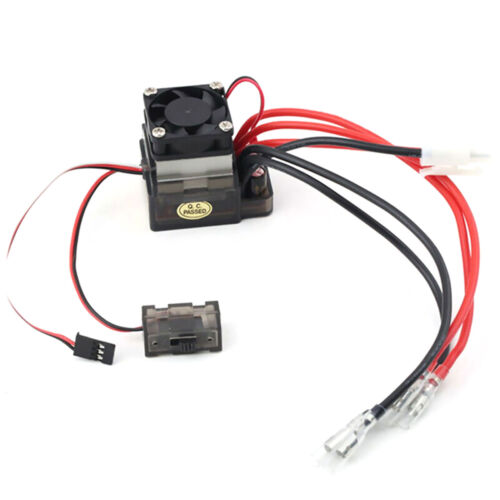 320A ESC Brushed Speed Controller With Cooling Fan 6V-12V For RC Car Truck Boat - Photo 1 sur 12
