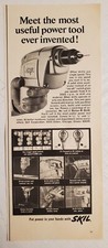 Vintage SKIL Saw print ad from a 1967 LIFE magazine; Power Tool; Drive-R-Drill