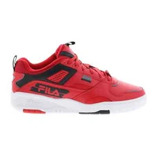 Fila Corda Leather Lifestyle Shoes Red White Black 1TM01797-602 Men's NEW