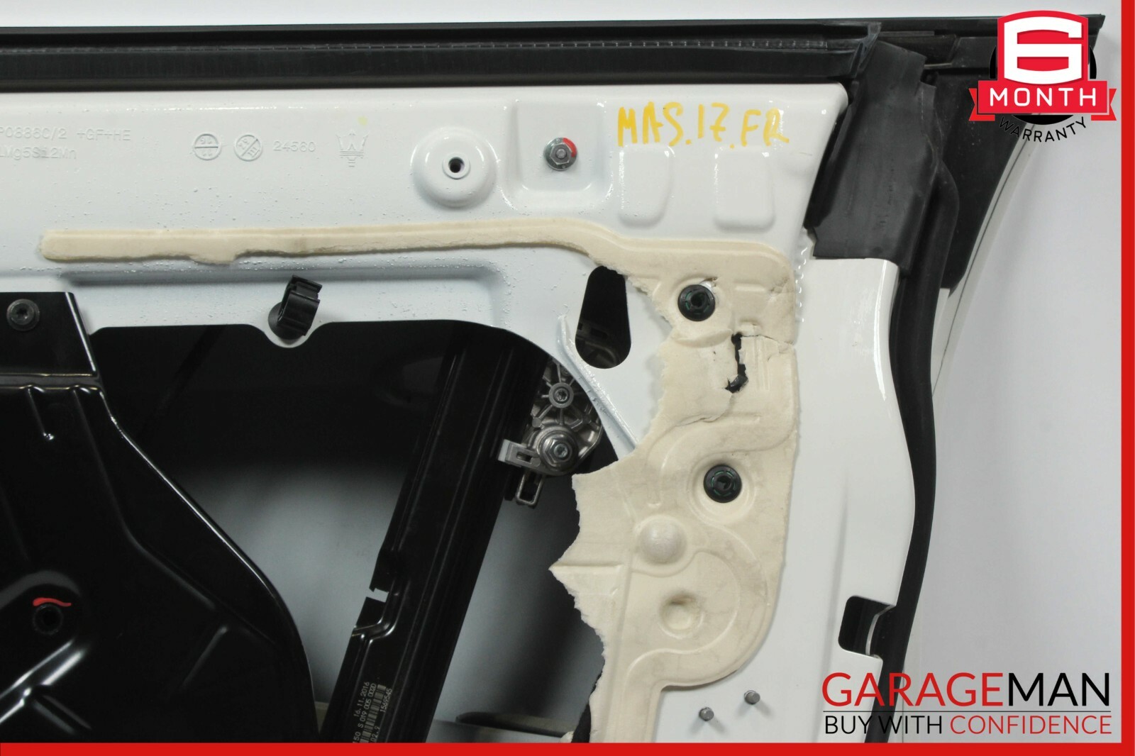 14-17 Maserati Ghibli Front Right Passenger Side Exterior Door Shell White