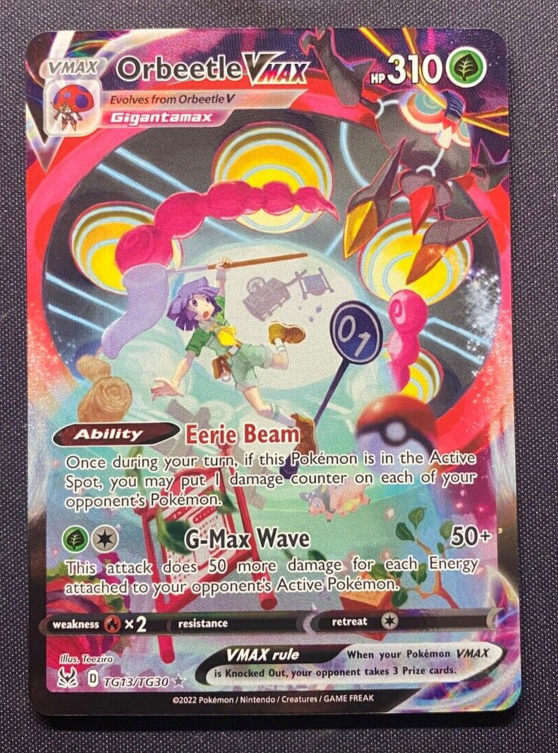 Pokémon Orbeetle VMAX Lost Origin Trainer Gallery TG13/TG30 Holo Ultra Rare NM