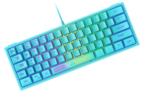 Ziyou Lang T60 Mechanical RGB Backlight Blue Switch Keyboard - Afbeelding 1 van 8