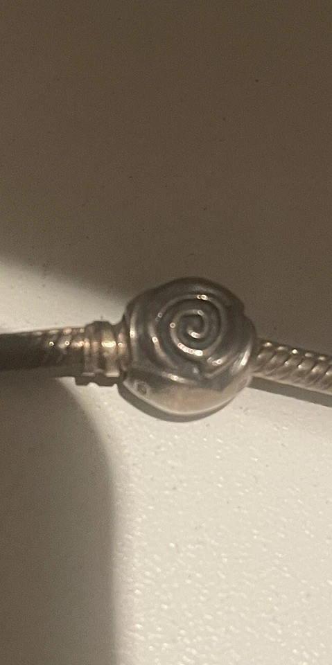 Pandora Charm Anhänger Silber Sterling Blume Motiv Bettelarmband Flower Rund - Bild 2 von 3