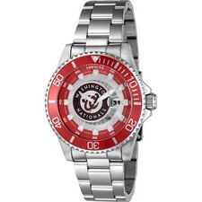 Invicta Men's Watch MLB Washington Nationals Date Display Silver Bracelet 43483