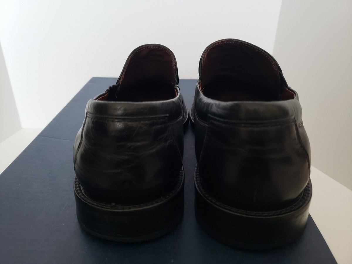 Johnston & Murphy Black‎ Leather Penny Loafer  Men 8.5 M Slip On Casual Preppy Johnston & Murphy Hayes Penny Black - Sherman Brothers Inc main image 2
