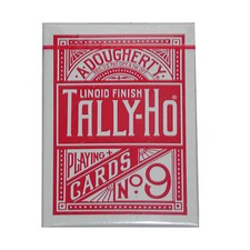 US Playing Card Co. Cards Tally Ho Fan Back Poker size Red