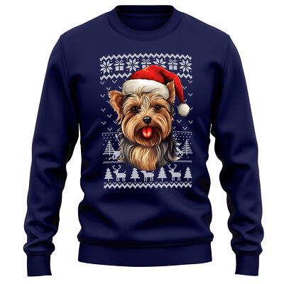 Christmas Yorkshire Terrier Sweater Sweatshirt Dog Owner Men and
