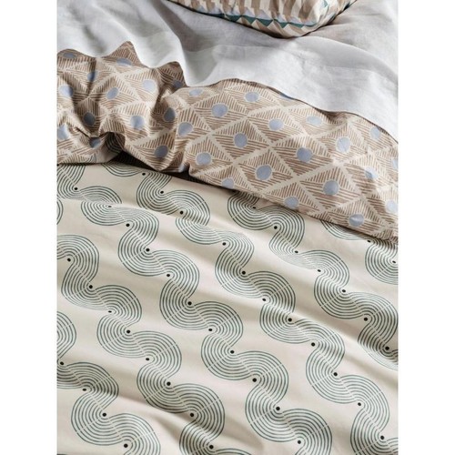 Linen House Aida Quilt Cover Set | Double | Sky - Picture 4 of 6