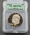 Photo of a 1977-S Eisenhower Dollar Proof from an eBay listing that sold on Jul 20, 2026