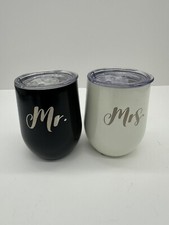Mr And Mrs Wine Glass Wedding Gifts For Bride  Groom Or Bridal Shower Swig New