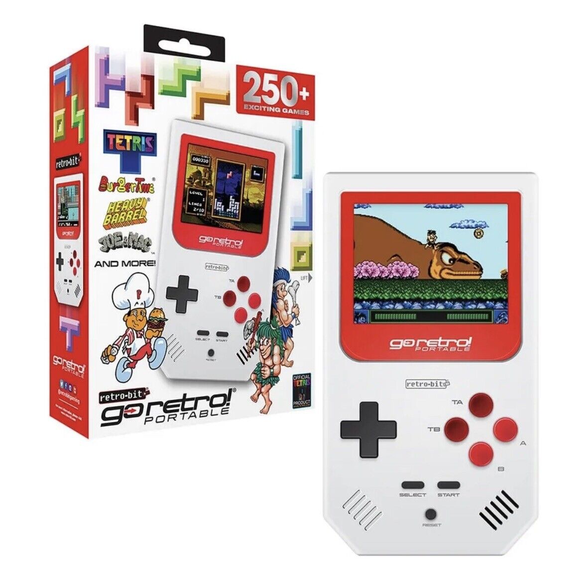 Handheld Game Console with Classical Retro Games Tetris Mario