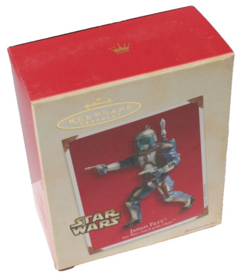 Hallmark Keepsake Ornament Star Wars JANGO FETT Attack of the Clones 2002 NOS