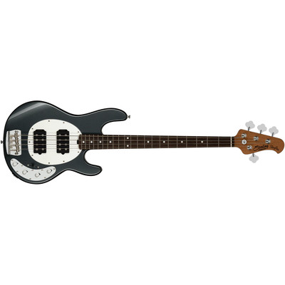 Sterling by Music Man StingRay 4 RAY34 HH Bass, Rosewood, Charcoal Frost