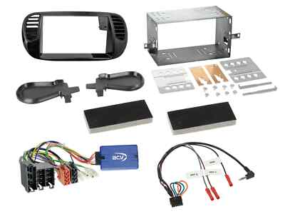 ACV AKFT02 Fiat 500 2007-2015 Complete Double Din Stereo Fitting Kit