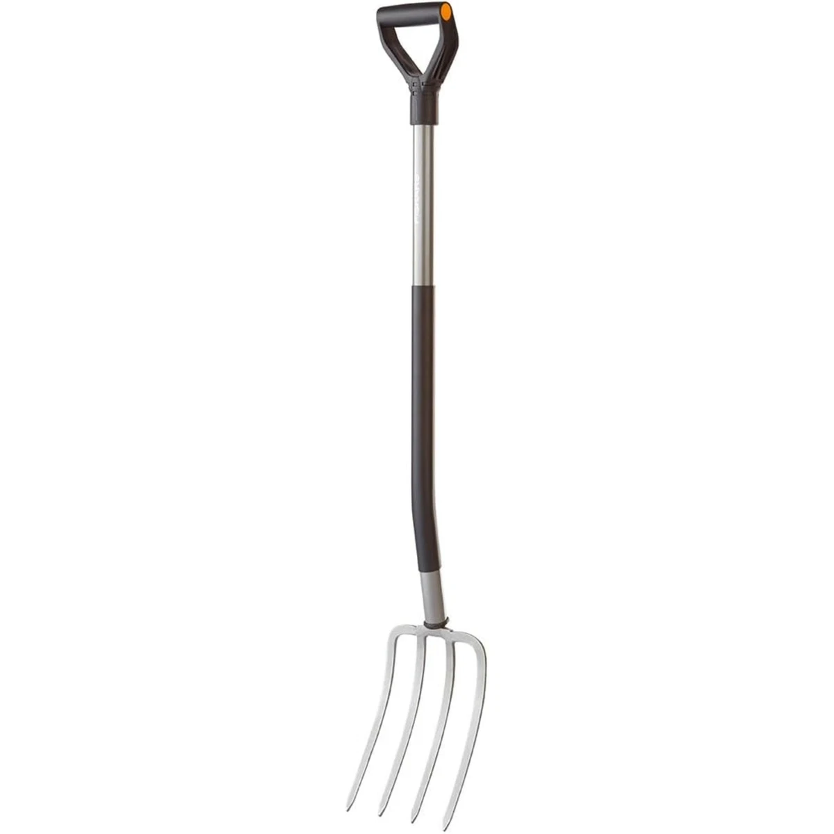Fiskars Ergo D handle Steel Garden Fork Silver Black 47 Inch eBay
