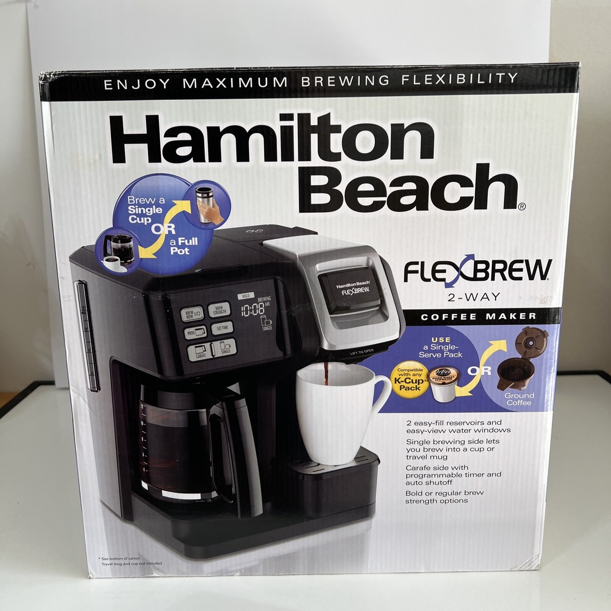Buy Hamilton Beach FlexBrew 2-Way Coffee Maker Black online