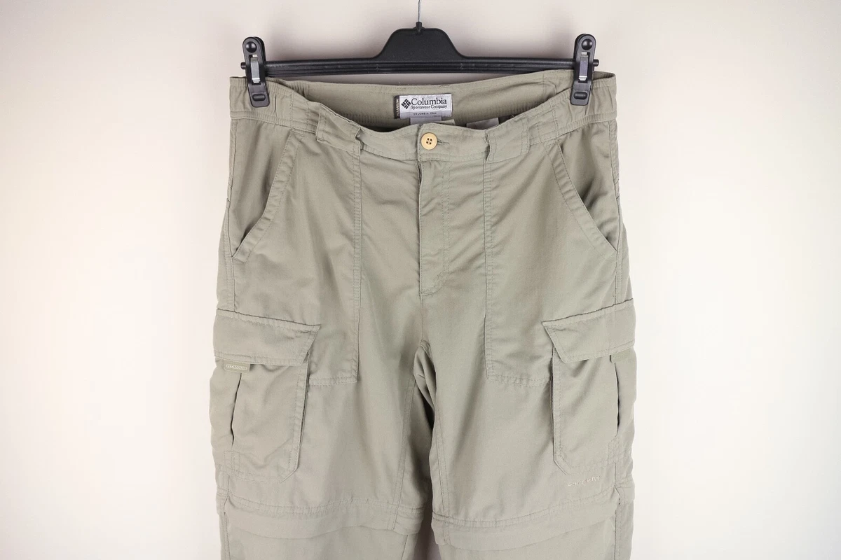 Columbia Titanium Men Cargo Trousers Hiking Outdoor Leisure Grey size 34 W36 L31