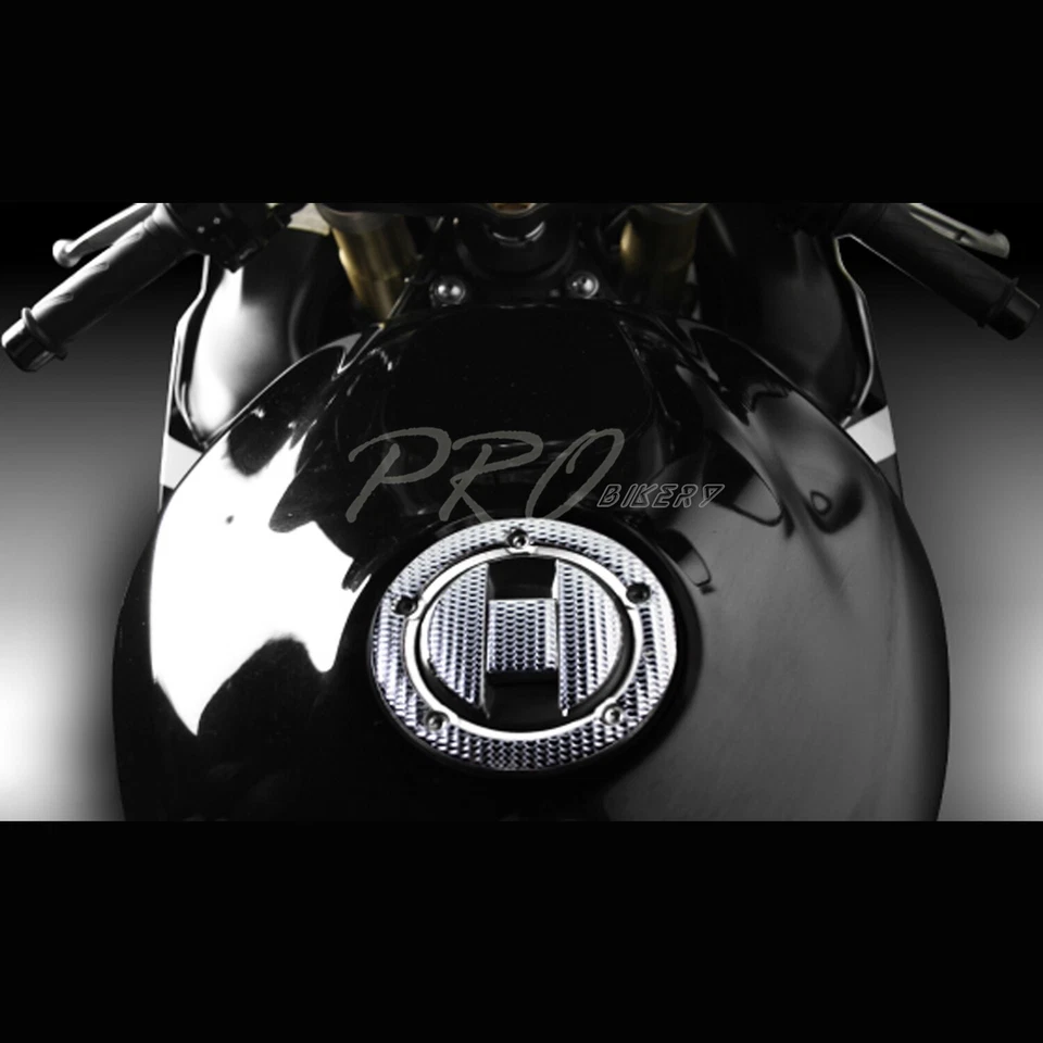 Gas Tank Fuel Cap Cover Protector Pad 04-23 Suzuki GSX GSXR-600/750/1000 Chrome - Image 2 of 3