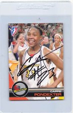 2008 Rittenhouse WNBA #50 Cappie Pondexter Mercury Signed Auto *J9344