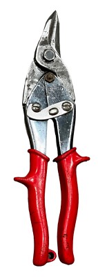 Stanley Tin Snip Cutters Red Handle No Spring Excellent Used Condition 10 