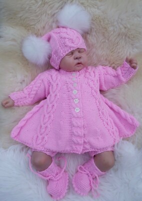 STRICKANLEITUNG AUS BEDRUCKTEM PAPIER ZUM BASTELN DES SAMSTAGSKINDES FÜR BABY/PUPPEN