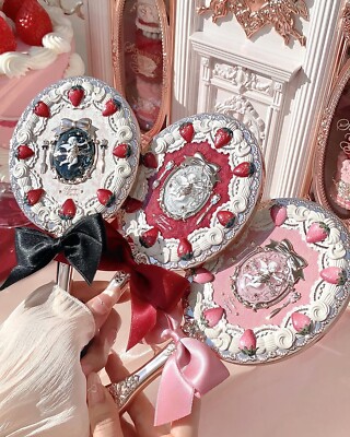 Flower Knows Strawberry Cupid Hand Mirror 3 Colors NEW IN BOX