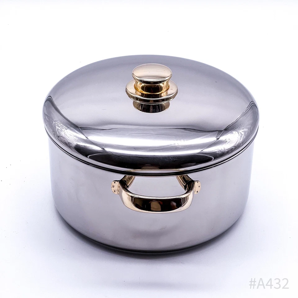 Kochtopf 18-10 Chrome-Nickel Sandwich Boden Edelstahl Rostfrei | 24,5x13cm - Bild 4 von 4