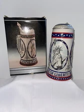 1986 Stroh Brewing Statue Of Liberty 100 Years Stein