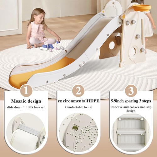 Juego de juguetes de escalador tobogán independiente para bebé, exterior/interior, niños pequeños de 2 a 7 años - Imagen 8 de 17