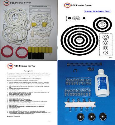 1988 Williams Jokerz! Pinball Tune-up Kit - Includes Rubber Ring Kit