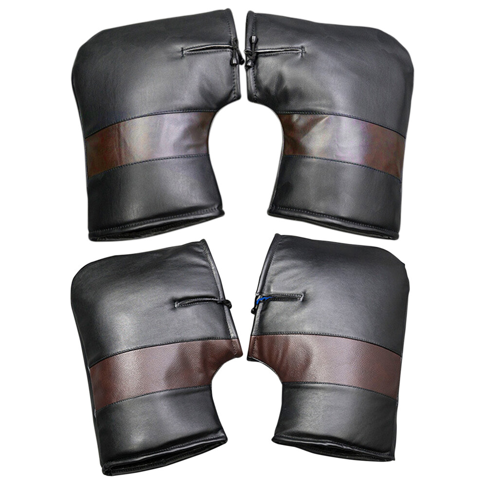 Gloves Waterproof Motorcycle Gloves Snowmobile Moped Handlebar Hand Warmer-image