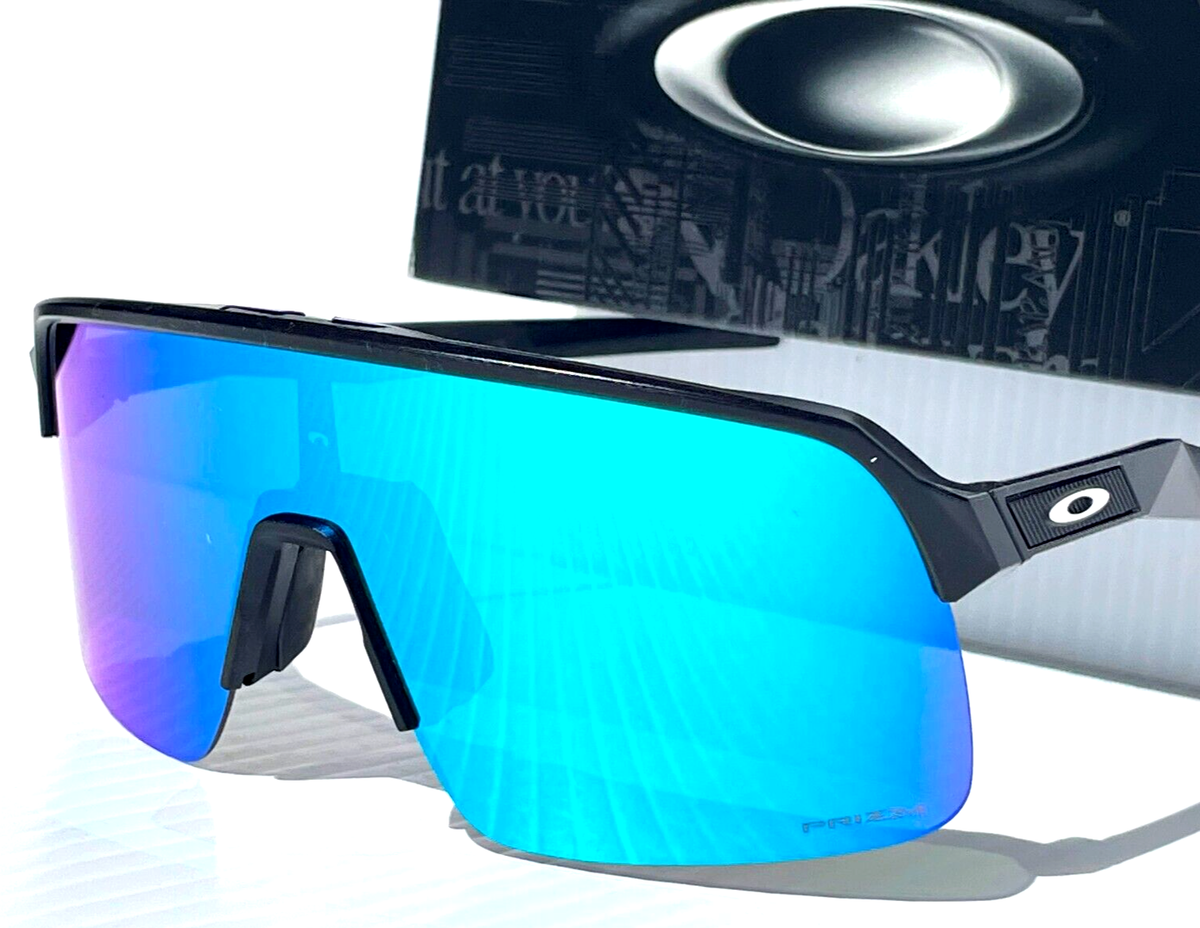 NEW Oakley SUTRO LITE Matte Black Rimless PRIZM Sapphire