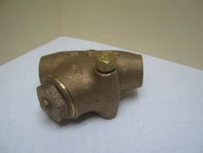 1/2" BRASS CHECK VALVE SOLDER CONNECTION 200 CWP 125 S