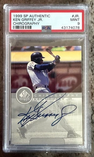 New Listing1999 SP AUTHENTIC CHIROGRAPHY #JR. KEN GRIFFEY JR. PSA 9 MINT On Card Autograph!