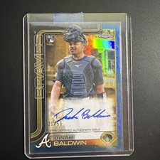 2025 Topps Gilded Drake Baldwin Blue Gold On Card Rookie Auto /50 Braves RC SP