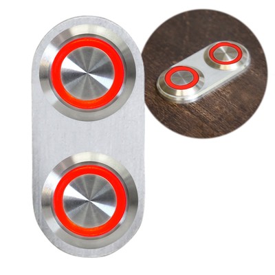 Daytona Billet Switch with RED LED Illumination - Single Switch 
