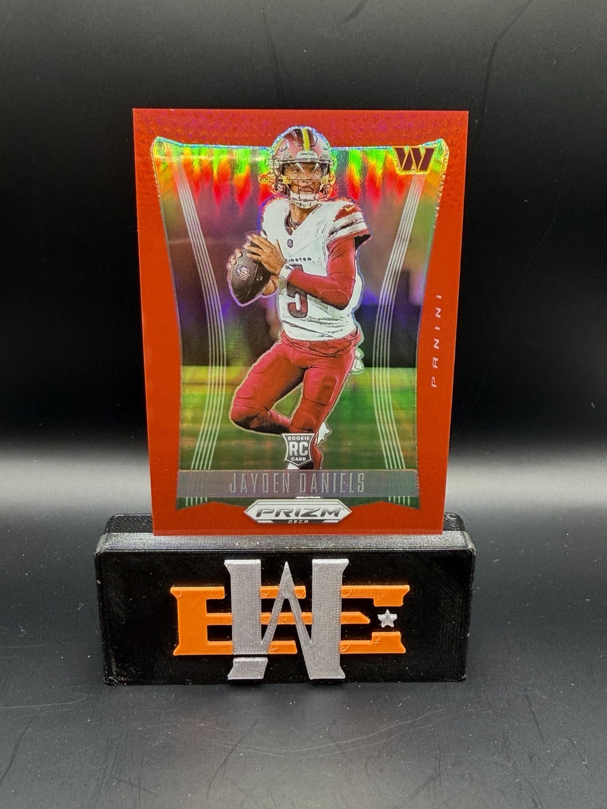 2024 Prizm Deca Jayden Daniels RC Red Prizm /199 Washington Commanders #295