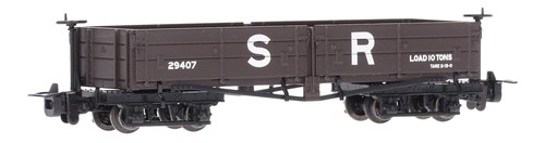 393-054 Bachmann OO9 D Class offener Drehgestellwagen 29407 in SR braun (gebraucht) | Condition: Used