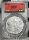 2025-P 'Eagle Privy' American Silver Eagle ASE $1 CACG MS69 CAC 1oz LOW Mintage