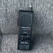 Realistic TRC-218 Handheld CB Radio 3-Channel 2W Black w/ Battery Test