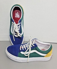 Vans Green/Blue/Yellow Yacht Old Skool Suede Tops/Backs Mens Sz 5 or Womens 6.5