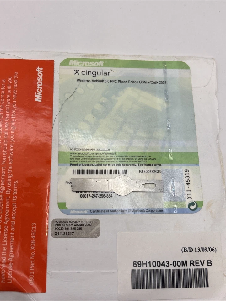 06 Microsoft Windows Mobile 5.0 PPC Phone Edition with Outlook 2002 Cingular New - Image 2 of 3