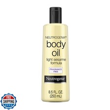 Neutrogena Body Oil, Light Sesame Formula, Fragrance Free, Lightweight Moistu