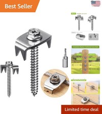 200pcs Stainless Steel Fence Staples - Rust Resistant Wire Fasteners for Fencing