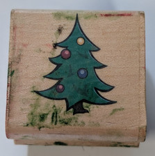Wood/Rubber Stamp Christmas Tree/ Decoration/Holiday
