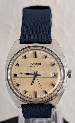 ZentRa Automatic XJ3 - 70s Vintage - wunderschöne Herrenuhr - PUW 1561 - Rarität