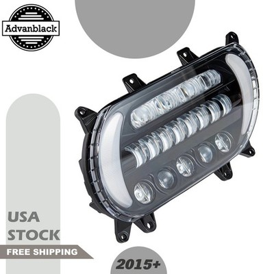 Advanblack ''ATTACK'' LED Headlight Fits 2015+ Harley Road Glide FLTRX